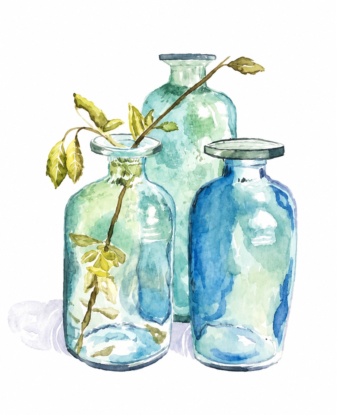paintings — N° 9 — watercolor on paper, 2023